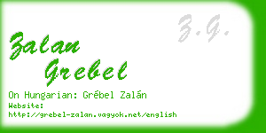 zalan grebel business card