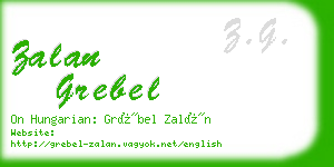 zalan grebel business card